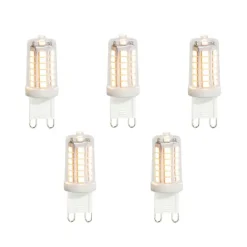 LUEDD Preisvorteil Auf Leuchtmittel|Led Lampen*5er-Set G9 LED-Lampen klar 3,5W 480 lm 3000K