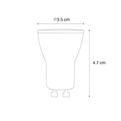 LUEDD Preisvorteil Auf Leuchtmittel|Led Lampen*5er-Set GU10 Dimmbare LED-Lampen 35mm 4W 230 lm 4000K