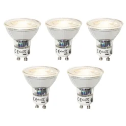 LUEDD Preisvorteil Auf Leuchtmittel|Led Lampen*5er-Set GU10 Dimmbare LED-Lampen 7W 600 lm 3000K