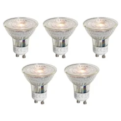 LUEDD Preisvorteil Auf Leuchtmittel|Led Lampen*5er-Set GU10 50mm LED-Glühbirnen Klar 4,5W 360 lm 2700K
