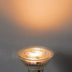 LUEDD Preisvorteil Auf Leuchtmittel|Led Lampen*5er-Set GU10 50mm 3-Stufen-Dimmbare Kelvin LED-Lampen Klar 4,5W 380 lm 2000-2700K