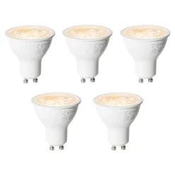 LUEDD Preisvorteil Auf Leuchtmittel|Led Lampen*5er-Set GU10 3-Stufen-Dimmbare LED-Lampen 6W 430 lm 2000 - 6000K