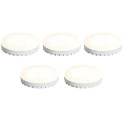 LUEDD Preisvorteil Auf Leuchtmittel|Led Lampen*5er-Set GX53 3-Stufen-Dimmbare LED-Lampen 9W 900 lm 3000K