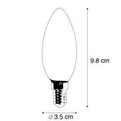 LUEDD Preisvorteil Auf Leuchtmittel|Led Lampen*5er-Set LED-Kerzenlampe E14 2W 180 Lumen 2350K nicht dimmbar