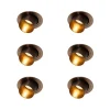 QAZQA Einbaustrahler|Wohnzimmerlampen*6er-Set moderne Einbaustrahler Dunkelbronze Rund Schwenkbar - Installa