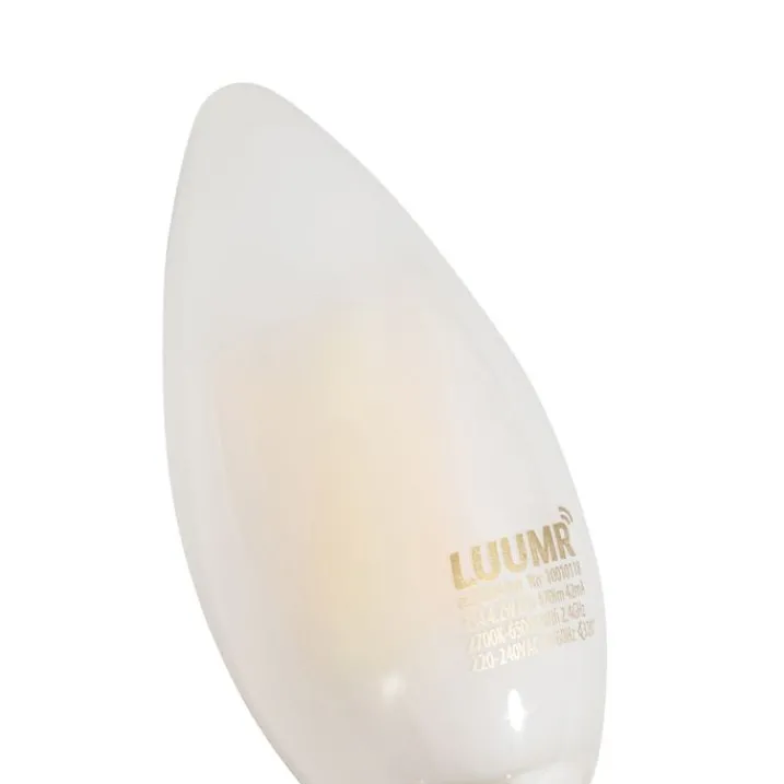 LUUMR Preisvorteil Auf Leuchtmittel|Smarte Glühbirnen*5er-Set Smart E14 LED-Glühbirnen C35 Matt 4,2W 470 lm 2700-6500K