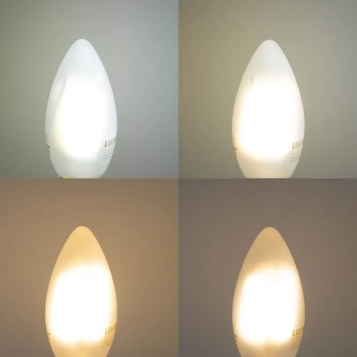 LUUMR Preisvorteil Auf Leuchtmittel|Smarte Glühbirnen*5er-Set Smart E14 LED-Glühbirnen C35 Matt 4,2W 470 lm 2700-6500K