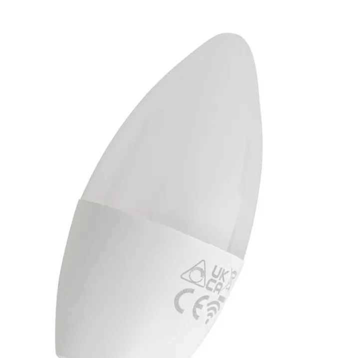 LUUMR Preisvorteil Auf Leuchtmittel|Smarte Glühbirnen*5er-Set Smart E14 LED-Lampen C37 Opal RGBW 4,9W 470 lm 2700-6500K