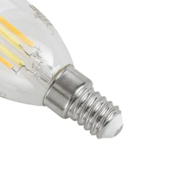LUUMR Preisvorteil Auf Leuchtmittel|Smarte Glühbirnen*5er-Set Smart E14 LED-Lampen C35 Klar 4.2W 470 lm 2700-6500K