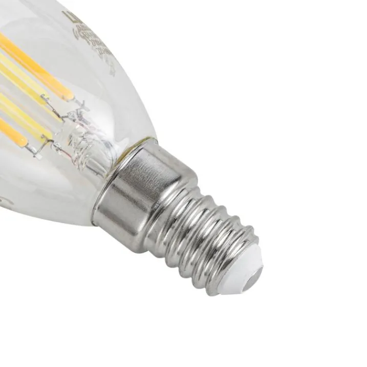 LUUMR Preisvorteil Auf Leuchtmittel|Smarte Glühbirnen*5er-Set Smart E14 LED-Lampen C35 Klar 4.2W 470 lm 2700-6500K