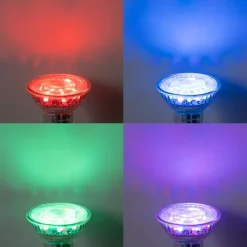 LUEDD Preisvorteil Auf Leuchtmittel|Smarte Glühbirnen*5er-Set Smart GU10 50 LED-Lampen Klar RGBW 4,5W 350 lm 2700-6000K