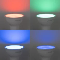 LUUMR Preisvorteil Auf Leuchtmittel|Smarte Glühbirnen*5er-Set Smart GU10 50mm Dimmbare LED-Lampen Opal 4.7W 400 lm 2700-6500K