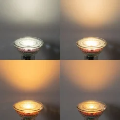 LUEDD Preisvorteil Auf Leuchtmittel|Smarte Glühbirnen*5er-Set Smart GU10 50mm LED-Lampen Klar 4,7W 345 lm 2200-4000K