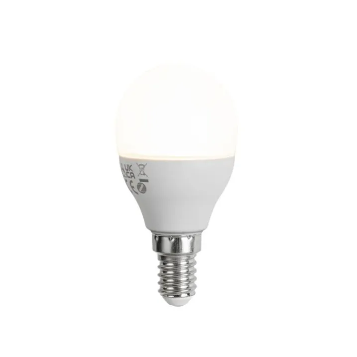 LUUMR Preisvorteil Auf Leuchtmittel|Smarte Glühbirnen*5er-Set smarte, dimmbare E14-LED-Lampen G45 Opal 4,9 W 470 lm 2700-6500 K