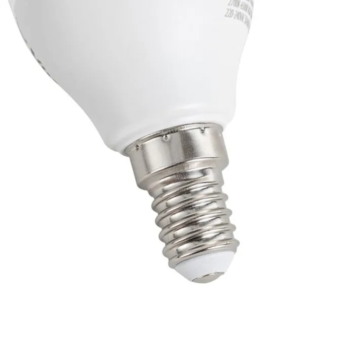 LUUMR Preisvorteil Auf Leuchtmittel|Smarte Glühbirnen*5er-Set smarte, dimmbare E14-LED-Lampen G45 Opal 4,9 W 470 lm 2700-6500 K