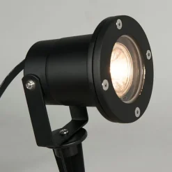 QAZQA Außenstrahler|Gartenbeleuchtung*3er-Set smarte Gartenstrahler schwarz inkl. Kabel und Stecker 230cm IP65 - Basic