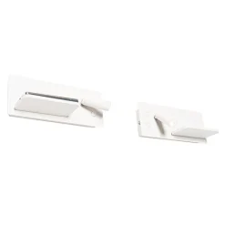 QAZQA Professional Schlafzimmerlampen|Wohnzimmerlampen*2er-Set Wandleuchten weiß inkl. LED mit USB und Induktionsladegerät - Riza