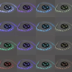 Just Light Led-Streifen|Wohnzimmerlampen*Flexibler LED-Streifen 5 Meter Multicolor RGB - Teania