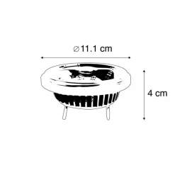 LUEDD Led Lampen*G53 dimmbare AR111 LED Reflektorlampe 12W 600 lm 2700K
