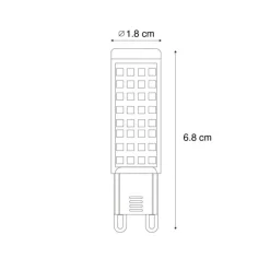 LUEDD Led Lampen*G9 Dimmbare LED-Glühbirne 5,5 W 500 lm 2700 K