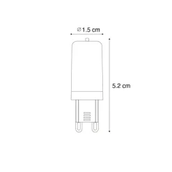 LUEDD Led Lampen*G9 Dimmbare LED-Glühbirne Matt 3W 280 lm 2700K