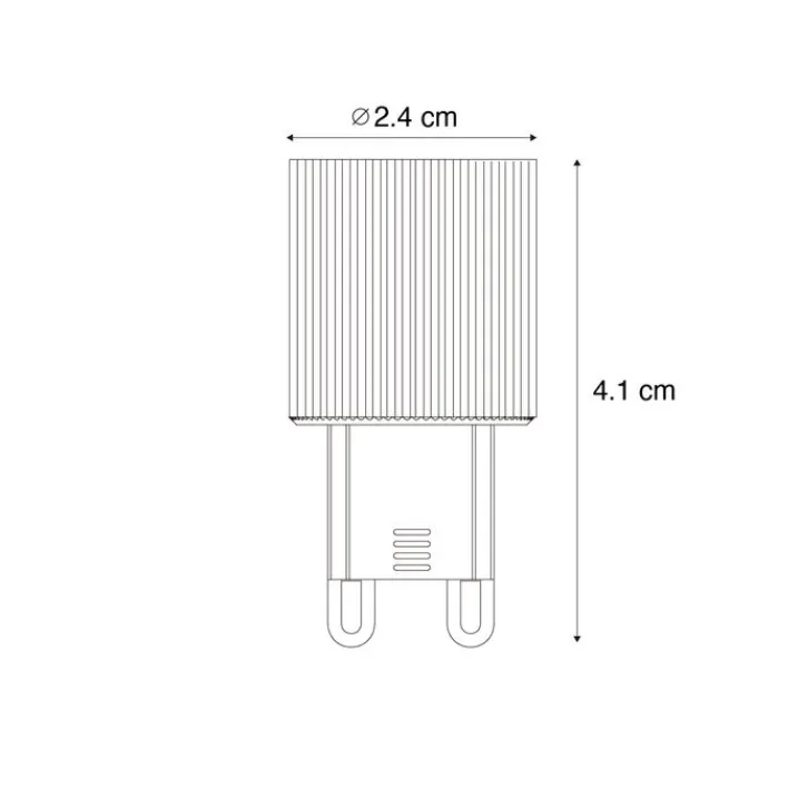 LUEDD Led Lampen*G9 24mm Dimmbare LED-Glühbirne 3W 300 lm 2700K