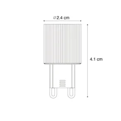 LUEDD Led Lampen*G9 24mm 3-Stufen-dimmbare LED-Glühbirne 3W 300lm 2700K