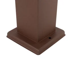 QAZQA Stehlampen Außen|Gartenbeleuchtung*Gartenleuchte Rostbraun 80 cm mit Steckdose IP44 - Malios