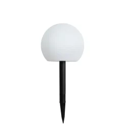 QAZQA Gartenbeleuchtung|Led-Außenleuchten*Gartenleuchte weiß 20 cm inkl. LED IP44 Solar RGBW - Ludger