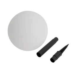 QAZQA Gartenbeleuchtung|Led-Außenleuchten*Gartenleuchte weiß 25 cm inkl. LED IP44 Solar RGBW - Ludger