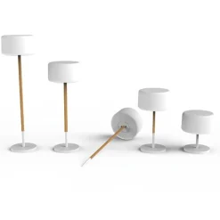 Newgarden Gartenbeleuchtung|Led-Außenleuchten*Garten-Stehleuchte weiß inkl. dimmbarer solarbetriebener LED IP65 - Chloe Plant