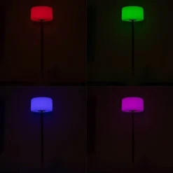 Newgarden Gartenbeleuchtung|Led-Außenleuchten*Garten-Stehleuchte weiß inkl. dimmbarer solarbetriebener LED IP65 - Chloe Plant