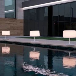 Newgarden Gartenbeleuchtung|Led-Außenleuchten*Garten-Stehleuchte weiß inkl. dimmbarer solarbetriebener LED IP65 - Chloe Plant