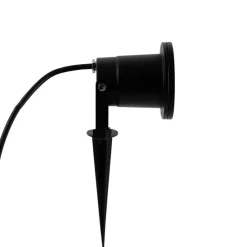 QAZQA Gartenbeleuchtung|Außenstrahler*Gartenstrahler schwarz inkl. Kabel und Stecker 200 cm IP65 - Basic