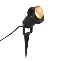 QAZQA Gartenbeleuchtung|Außenstrahler*Gartenstrahler schwarz inkl. Kabel und Stecker IP65 - Done