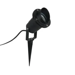 QAZQA Gartenbeleuchtung|Außenstrahler*Gartenstrahler schwarz inkl. Kabel und Stecker IP65 - Done