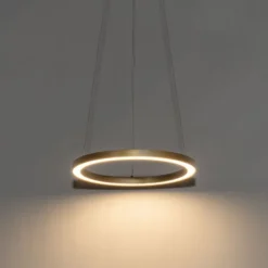 QAZQA Professional Led-Pendelleuchten|Pendelleuchten*Goldene Pendelleuchte 40 cm inkl. LED 3-stufig dimmbar - Girello