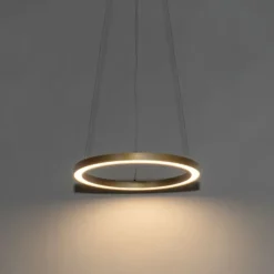 QAZQA Professional Led-Pendelleuchten|Pendelleuchten*Goldene Pendelleuchte 40 cm inkl. LED 3-stufig dimmbar - Girello