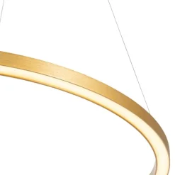 QAZQA Professional Led-Pendelleuchten|Pendelleuchten*Goldene Pendelleuchte 80cm inkl. LED 3-stufig dimmbar - Girello