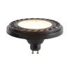 LUEDD Led Lampen*GU10 dimmbare LED AR111 schwarz 8W 600 lm 2700K