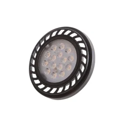 LUEDD Led Lampen*GU10 dimmbare LED AR111 schwarz 8W 600 lm 2700K