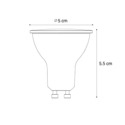 LUEDD Led Lampen*GU10 LED Lampe Dämmerungssensor 3W 200 lm 2700K