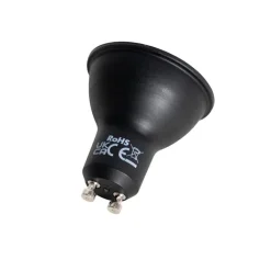 LUEDD Led Lampen*GU10 LED-Glühbirne 50mm Schwarz 7W 610 lm 3000K