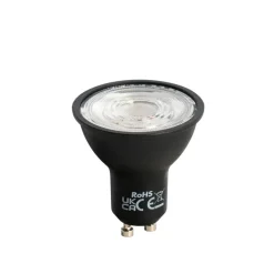 LUEDD Led Lampen*GU10 LED-Glühbirne 50mm Schwarz 7W 610 lm 3000K