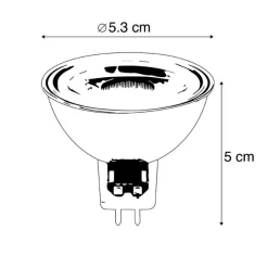 LUEDD Led Lampen*GU5.3 LED-Lampe MR16 5W 420 lm 2700K 12V