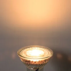 LUEDD Led Lampen*GU10 50mm dimmbare Kelvin LED-Glühbirne klar 4,9W 400 lm 2200-3000K