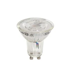 LUEDD Led Lampen*GU10 50mm dimmbare Kelvin LED-Glühbirne klar 4,9W 400 lm 2200-3000K