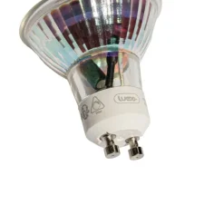 LUEDD Led Lampen*GU10 50mm Dimmbare LED-Glühbirne Klar 4,9W 450 lm 2700K