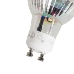LUEDD Led Lampen*GU10 50mm 3-Stufen-Dimmbar in Kelvin LED-Lampe Klar 4,5W 380 lm 2000-2700K