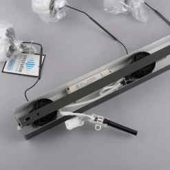 Paul Neuhaus Schlafzimmerlampen|Küchenlampen*Hanglamp zwart met smoke glas incl. LED 3-lichts easylift - Rika